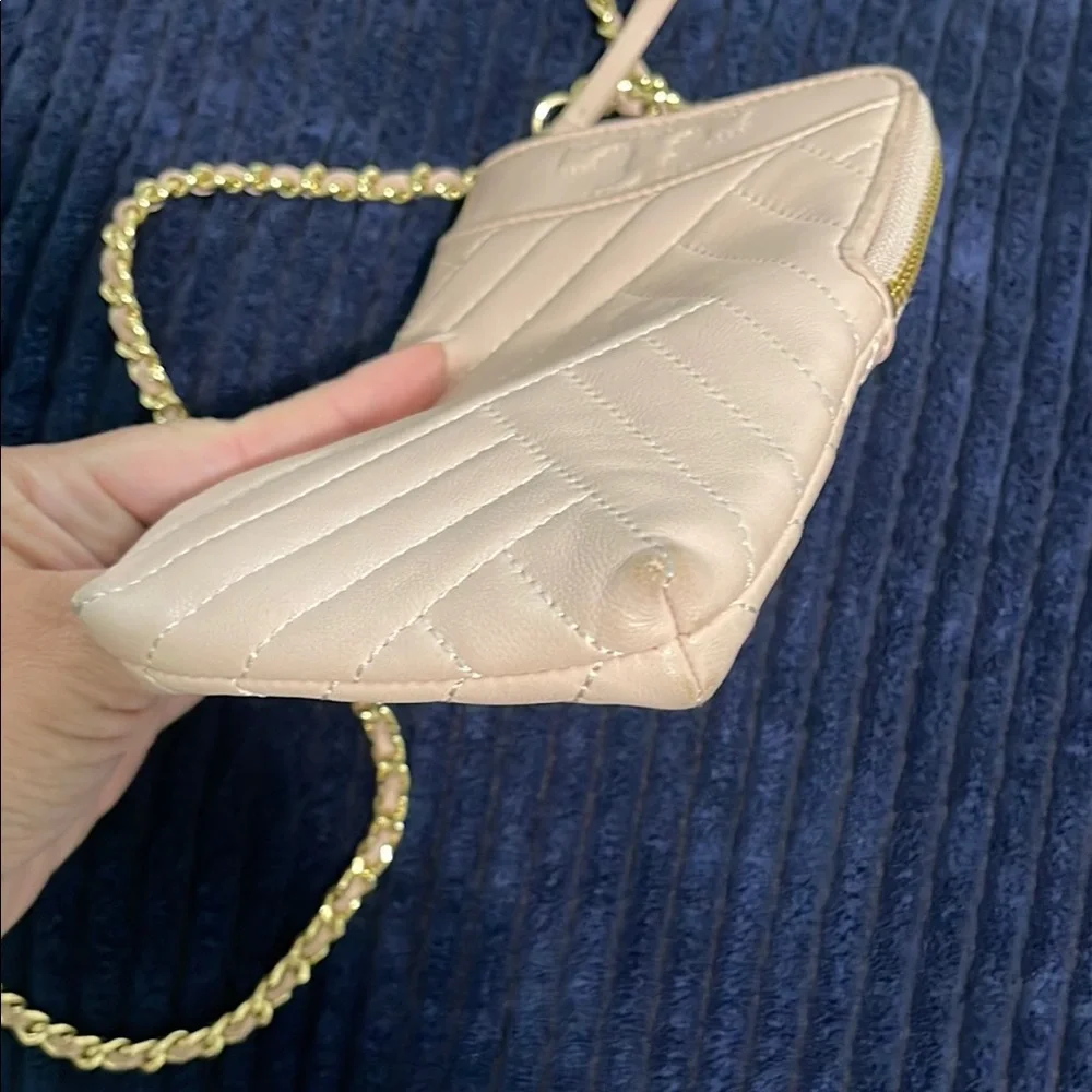 Tory Burch Blush Quilted Phone Crossbody
